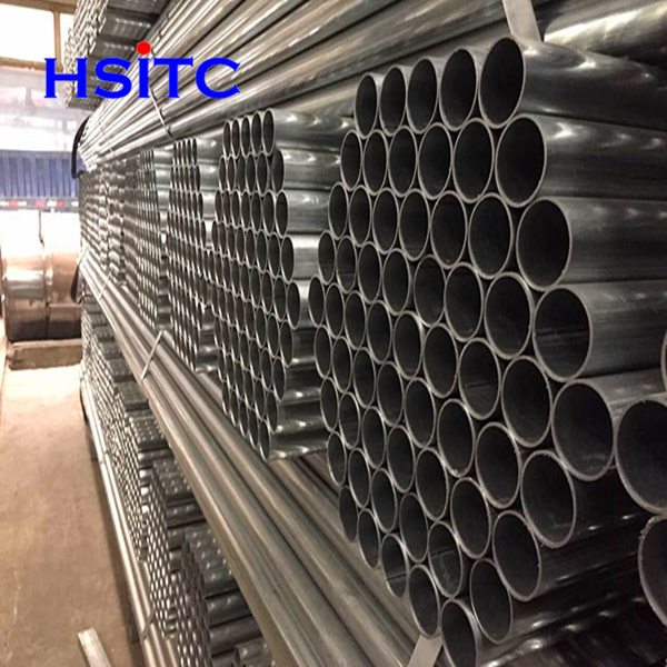 6mm Welded Std Sch40 ERW Steel Pipe Straight Seam 0