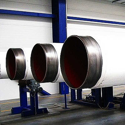 Water Supply Engineering Saw Steel Pipe Antirust Paint Coating 120 Inch