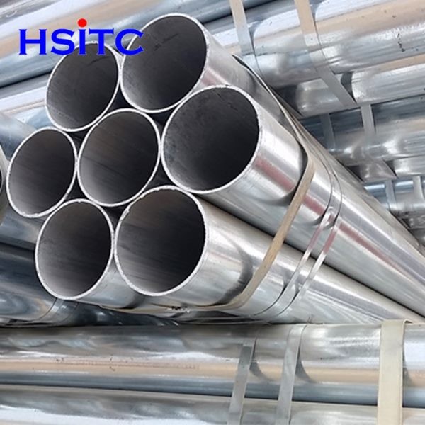 STD 12m Galvanized Carbon Steel Pipe DN125 Sch40 0